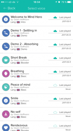 Mind Hero Mindfulness relaxations
